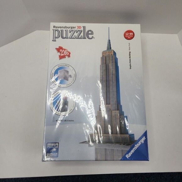 NEW Ravensburger 3D Jigsaw Puzzle Empire State Building 216 Pieces - Picture 2 of 8